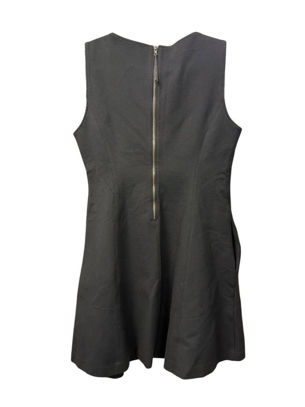 Spanx Perfect Fit Flare Black Ponte Stretch Dress Pockets Large New - Picture 6 of 8